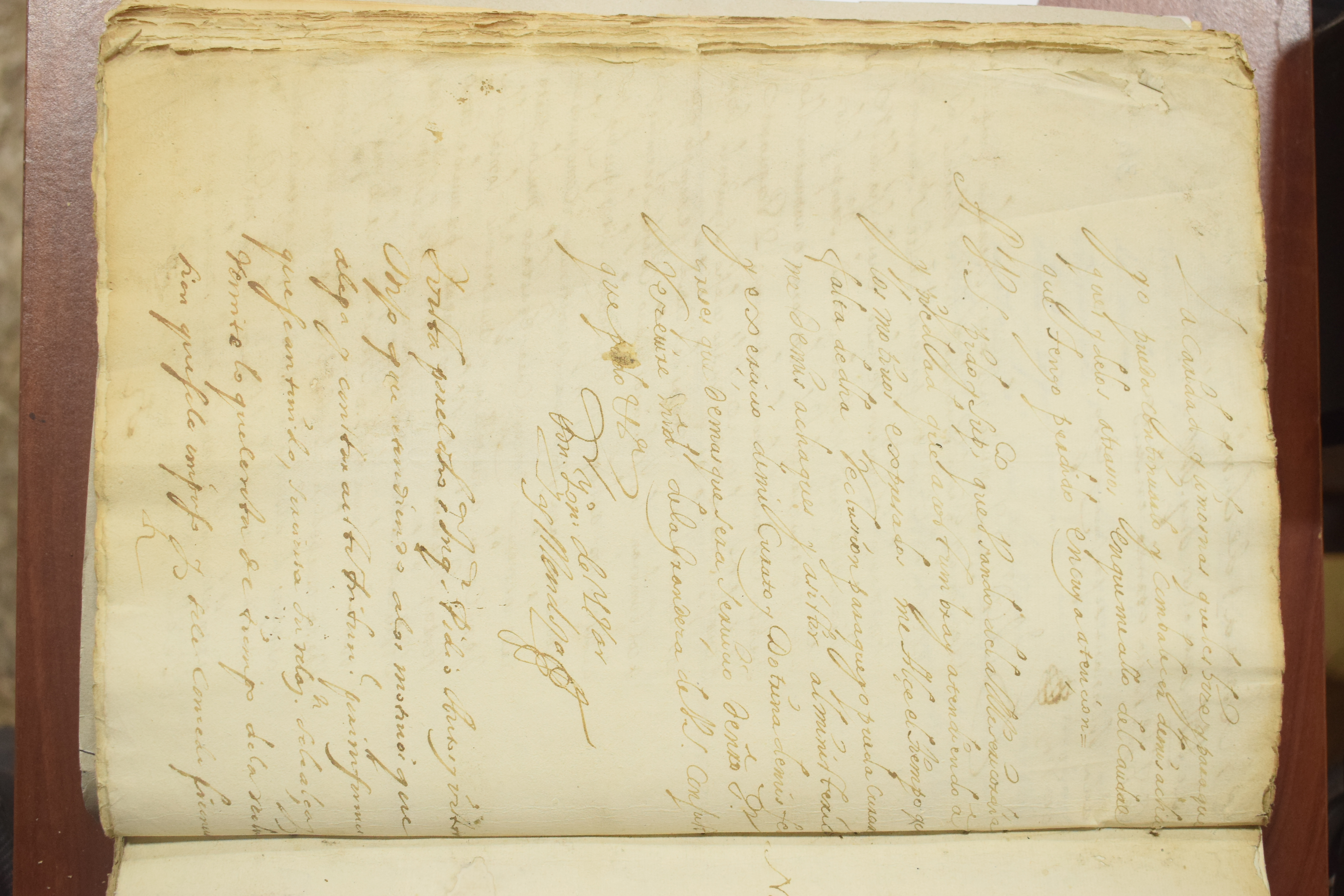 Fragmento sobre caridad, declaración y referencias a curatos