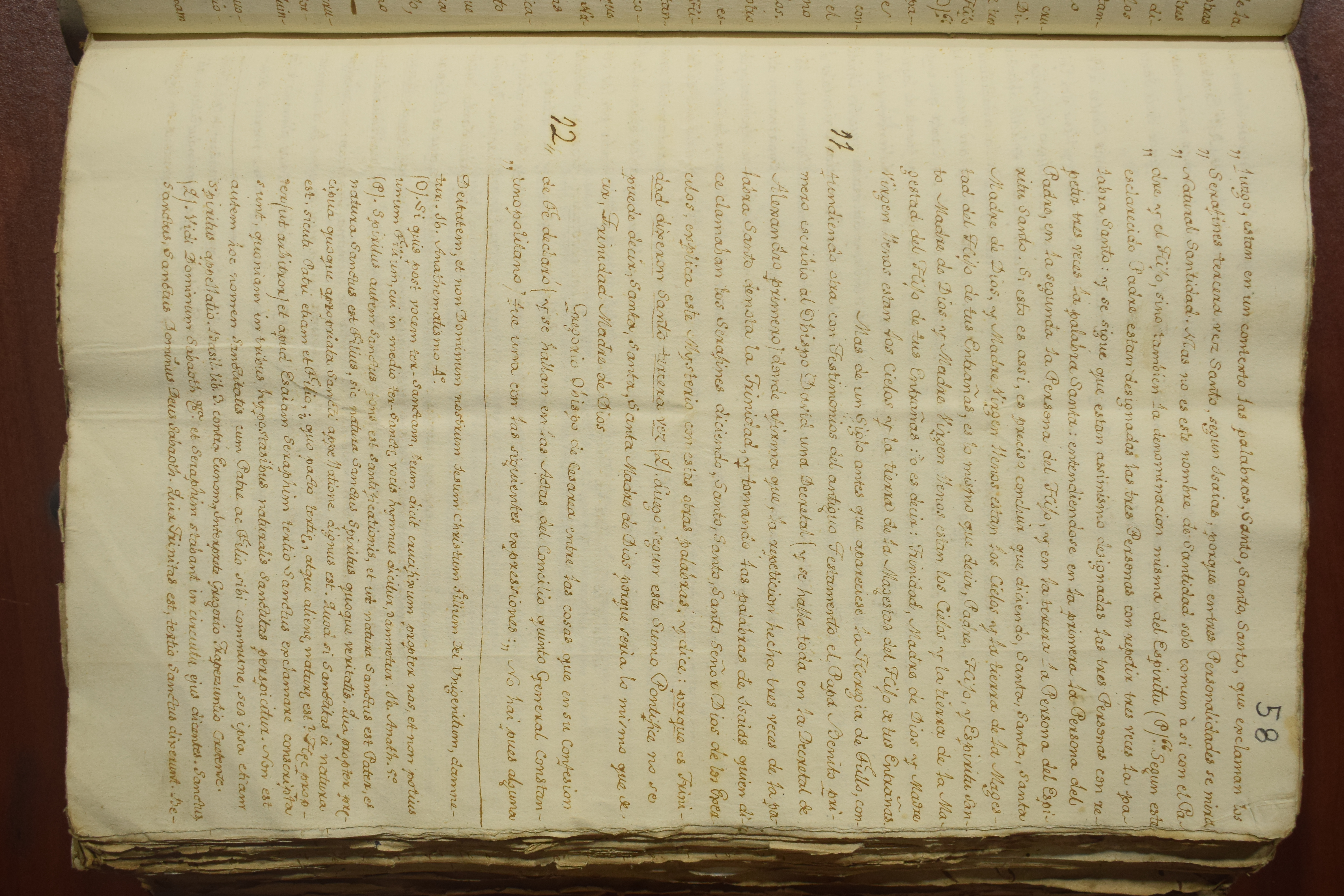Interpretación trinitaria de la triple invocación Santa en una fórmula mariana