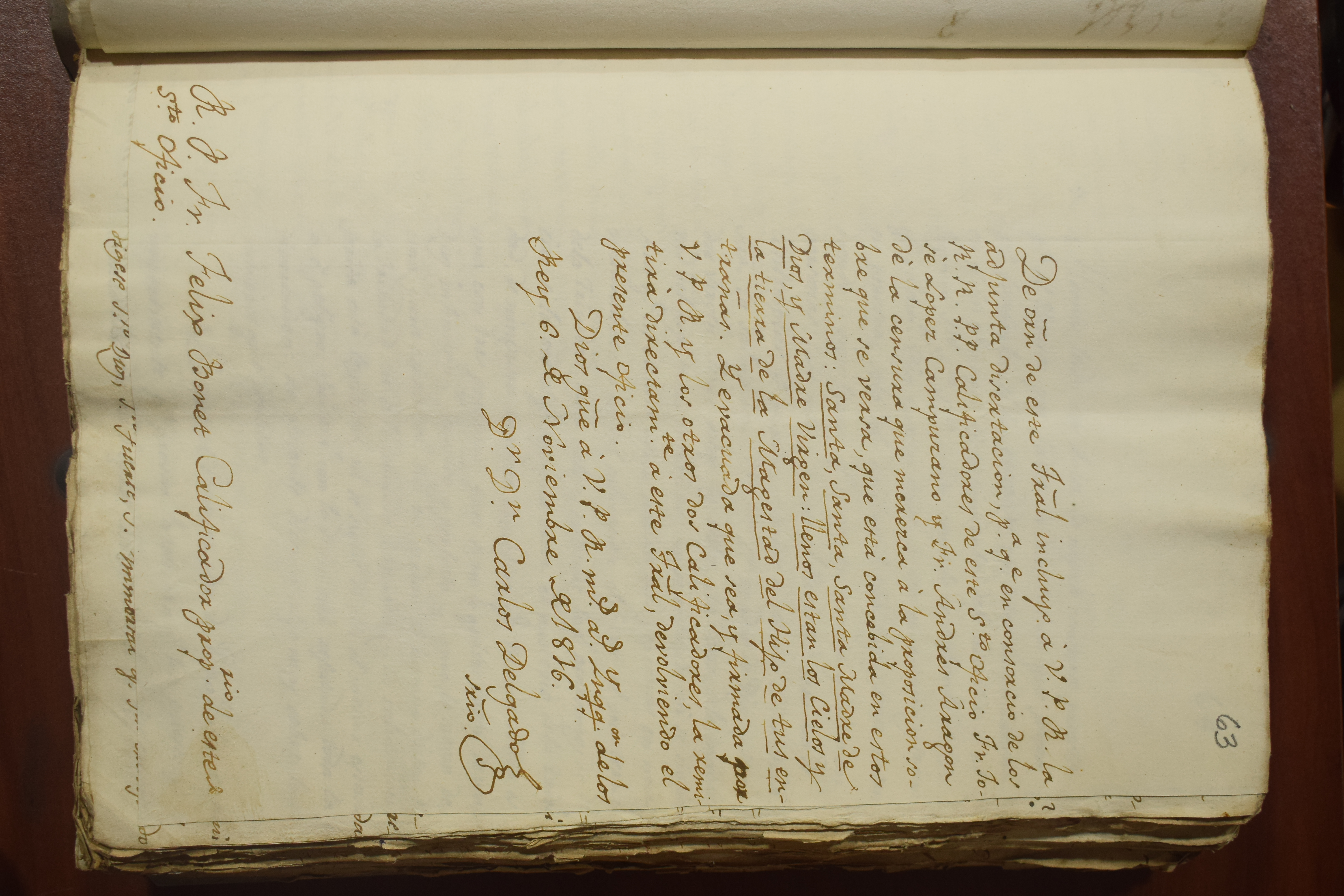 Solicitud de censura sobre una proposición mariana ante la Inquisición de los Reyes