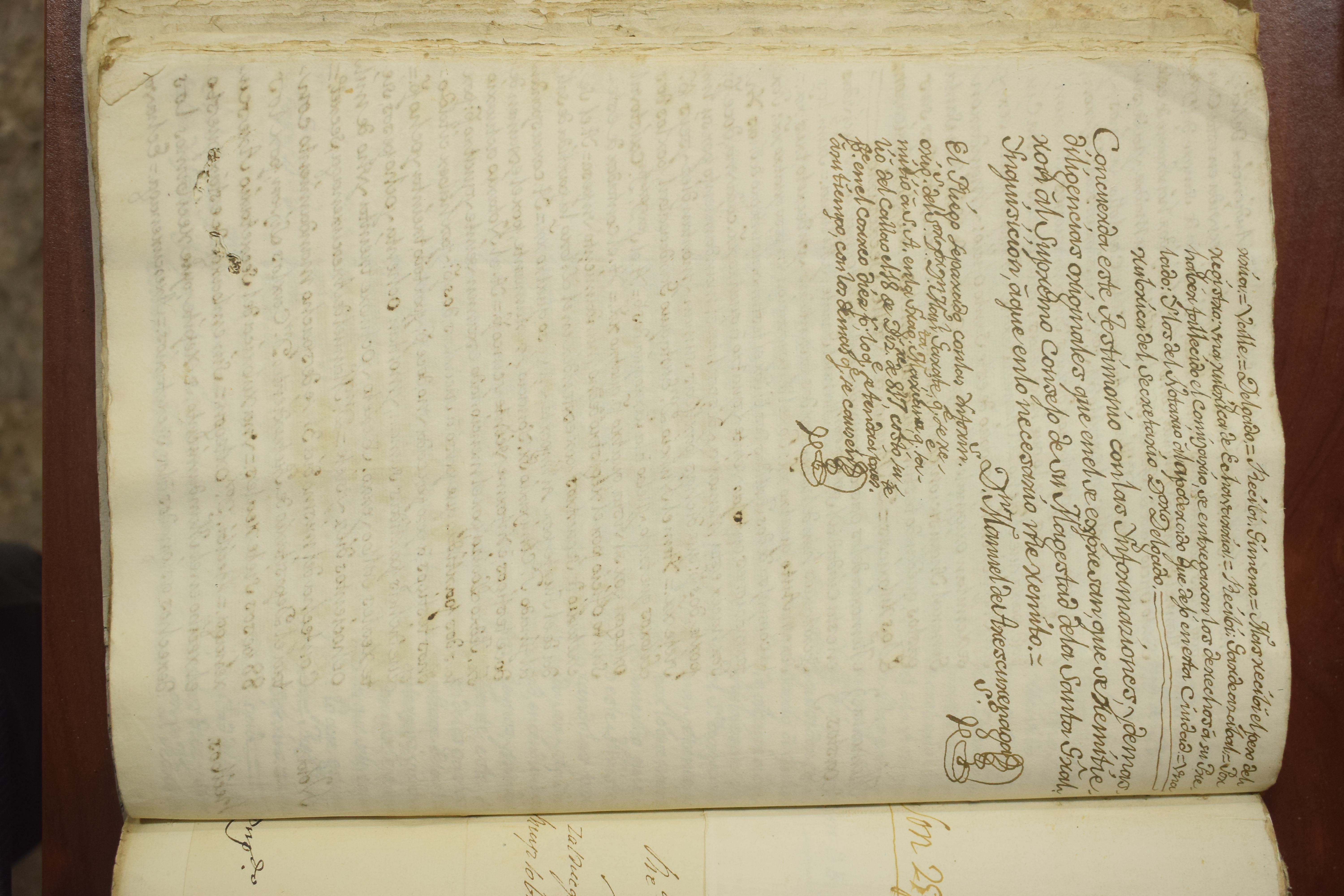 Testimonio de diligencias remitidas al Supremo Consejo de la Inquisición