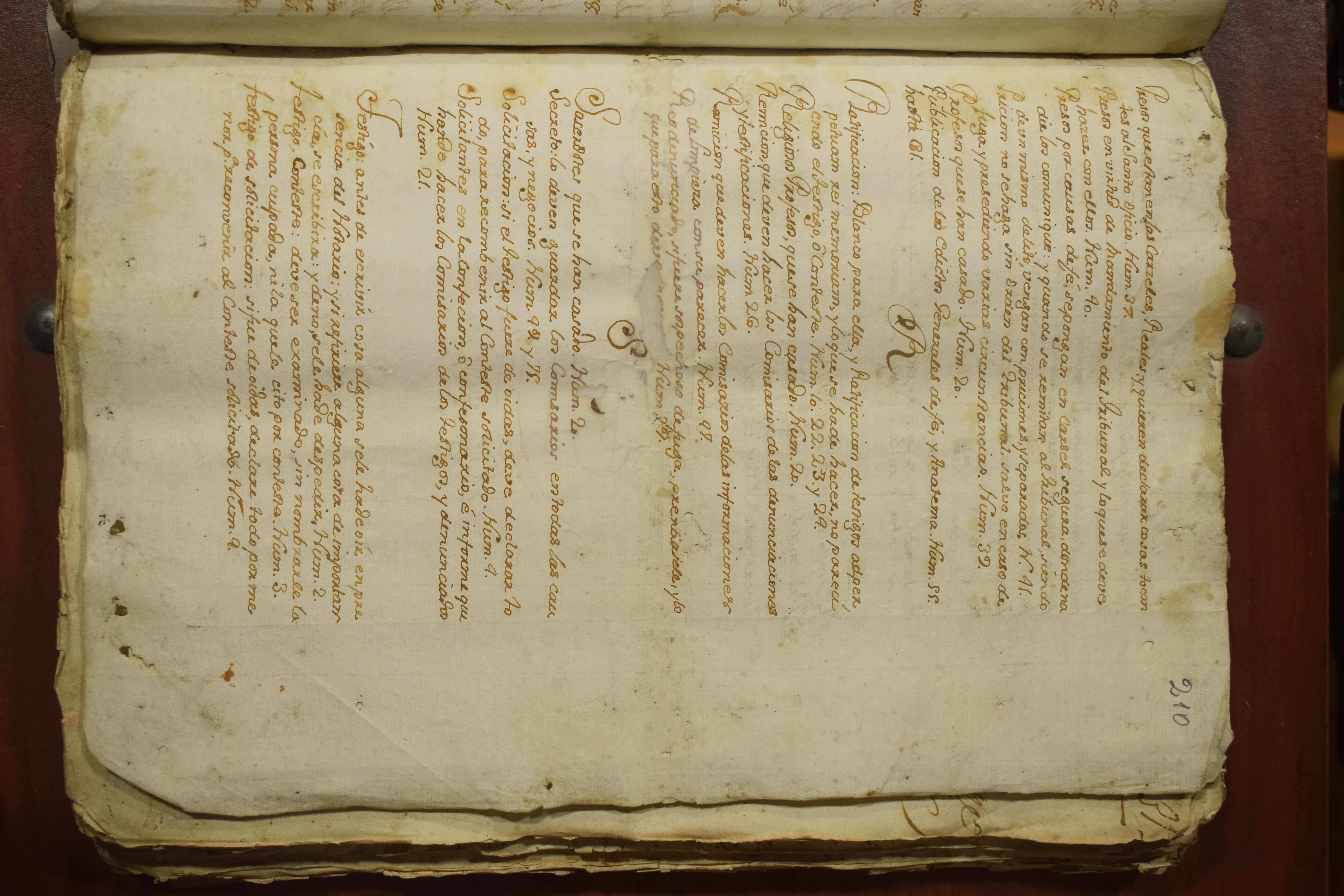 Índice de instrucciones sobre presos, testigos y causas del Santo Oficio