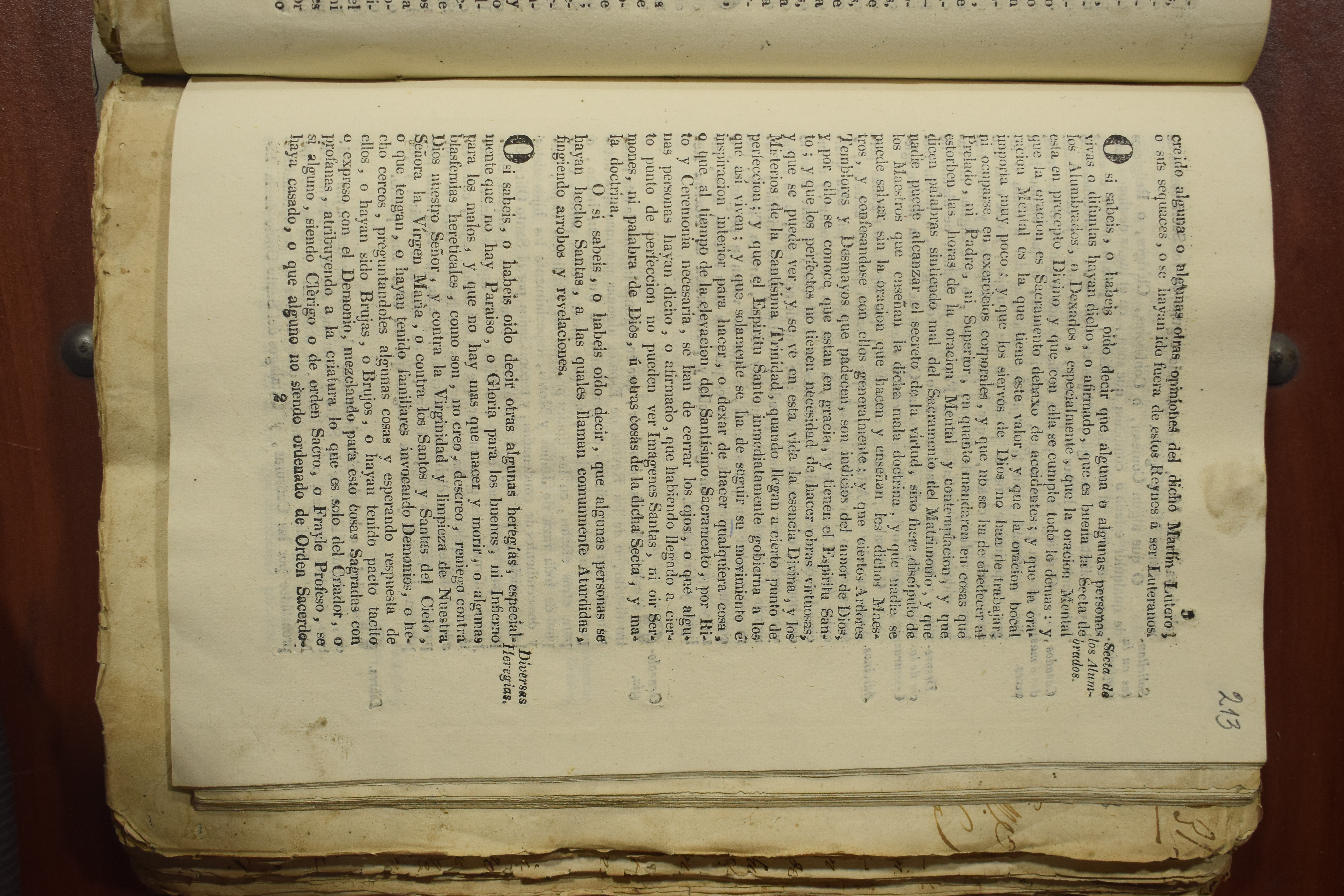 Interrogatorio sobre alumbrados, herejías y prácticas demoníacas